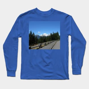 Mt Rainer Overlook By The Road Long Sleeve T-Shirt